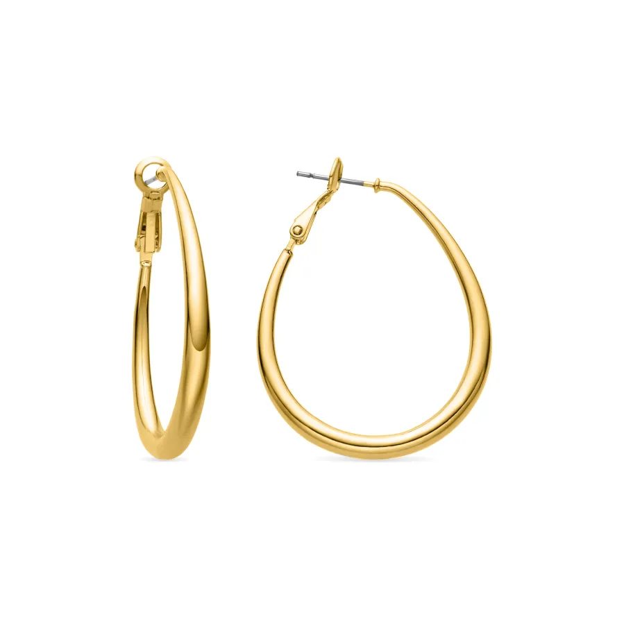Pendientes de 38mm de diámetro acabado Oro Amarillo 18K - Babo