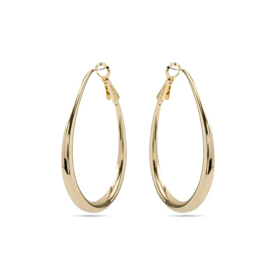 Pendientes de 38mm de diámetro acabado Oro Amarillo 18K - Babo