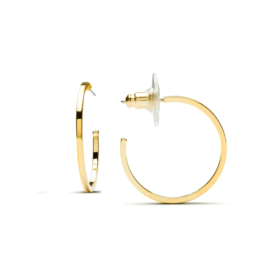 Pendientes de 27mm de diámetro acabado Oro Amarillo de 18K - Baal