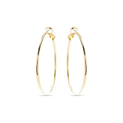 Pendientes de 40mm de diámetro acabado Oro Amarillo de 18k - Kelxo