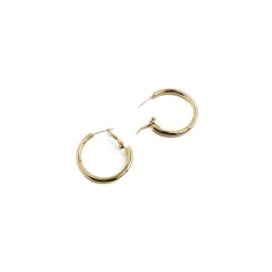 Pendientes de 30mm de diámetro acabado Oro Amarillo de 18k - Sadro