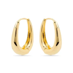 Pendientes de 24mm de diámetro acabado Oro Amarillo 18k - Luya