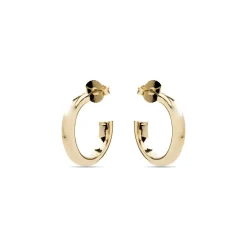 Pendientes de 25mm de diámetro acabado Oro Amarillo de 18k - Difie