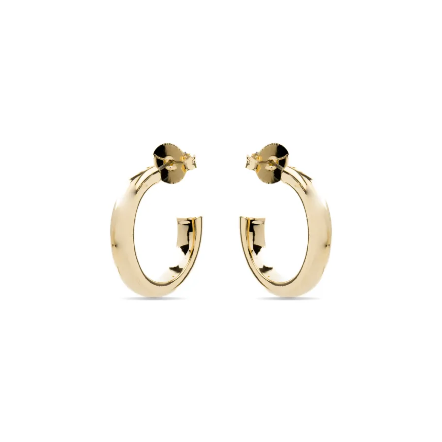 Pendientes de 25mm de diámetro acabado Oro Amarillo de 18k - Difie