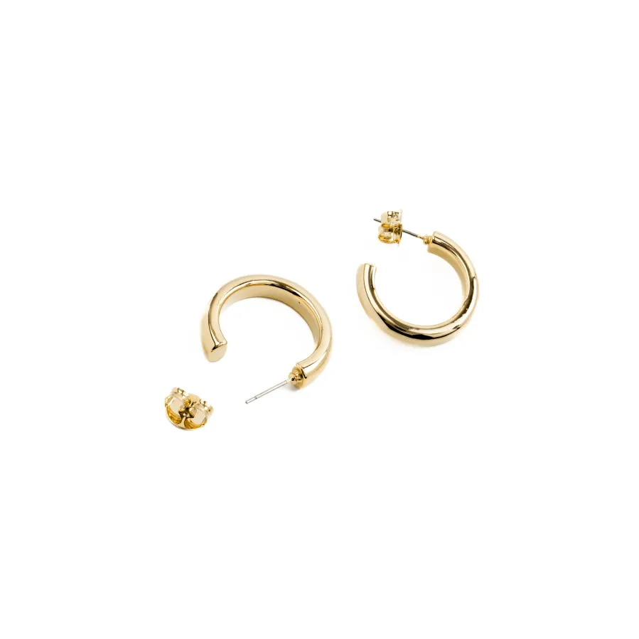 Pendientes de 25mm de diámetro acabado Oro Amarillo de 18k - Difie