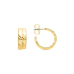 Pendientes de 19,5mm de diámetro acabado Oro Amarillo 18K - Thety