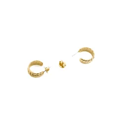 Pendientes de 19,5mm de diámetro acabado Oro Amarillo 18K - Thety