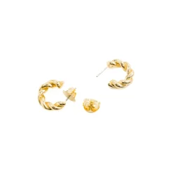 Pendientes de 17mm de diámetro acabado Oro Amarillo 18K - Izo