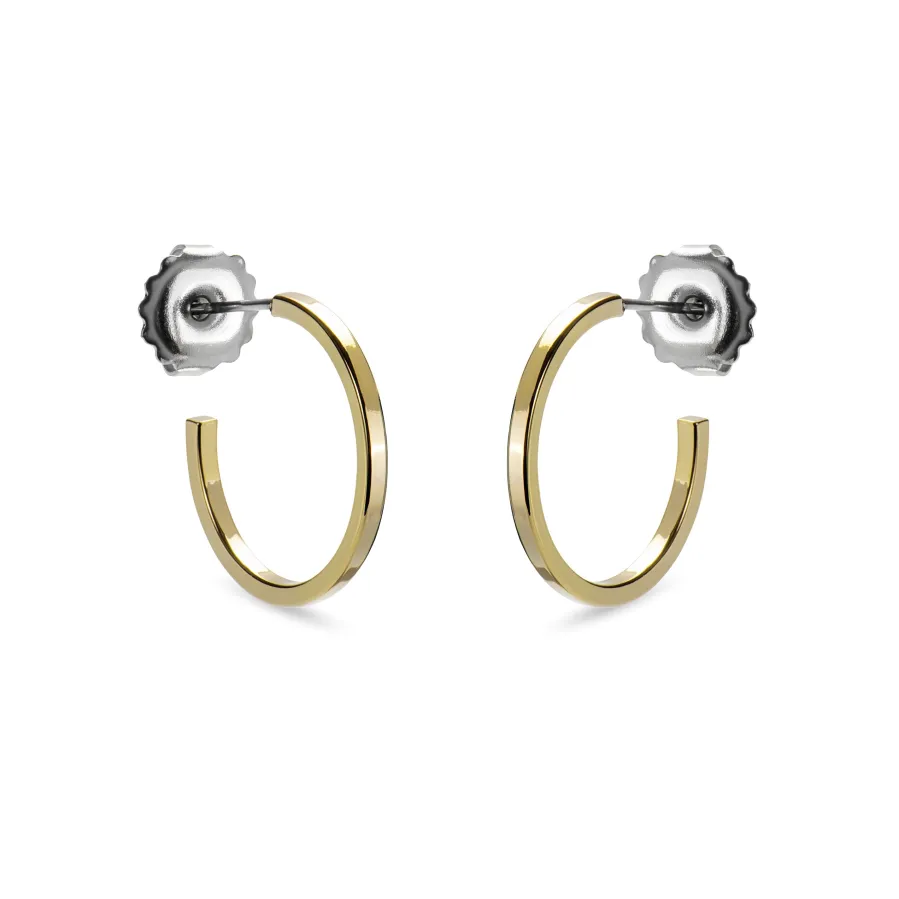 Pendientes de 20mm de diámetro acabado Oro Amarillo de 18K - Tellahe