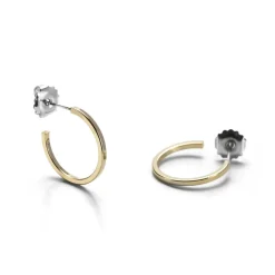 Pendientes de 20mm de diámetro acabado Oro Amarillo de 18K - Tellahe