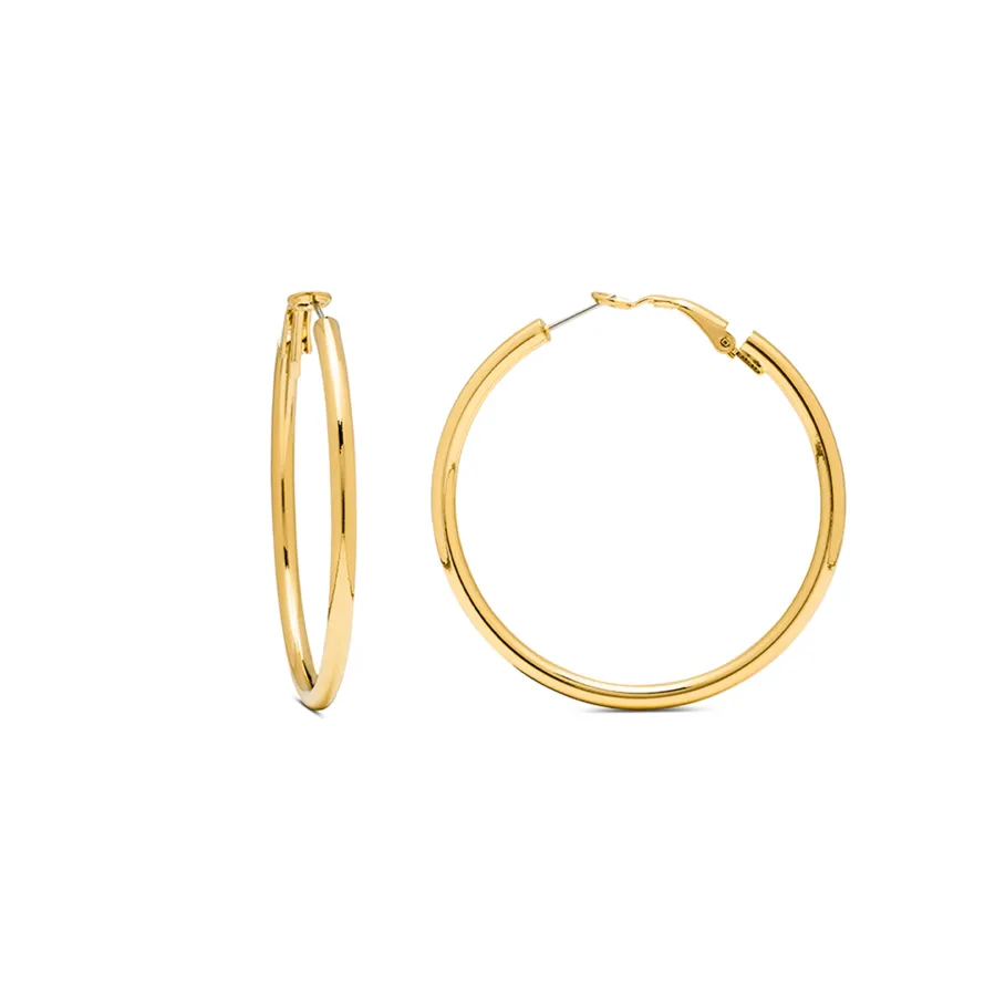Pendientes de 45mm de diámetro acabado Oro Amarillo de 18K - Shashe