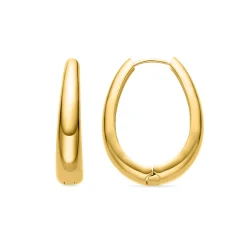 Pendientes de 31mm de diámetro acabado Oro Amarillo 18K - Aima