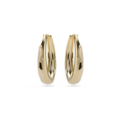 Pendientes de 31mm de diámetro acabado Oro Amarillo 18K - Aima