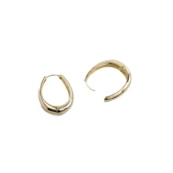 Pendientes de 31mm de diámetro acabado Oro Amarillo 18K - Aima