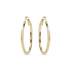 Pendientes de 40mm de diámetro acabado Oro Amarillo de 18k - Sadro