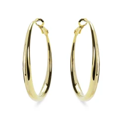 Pendientes de 41mm de diámetro acabado Oro Amarillo de 18K - Sira