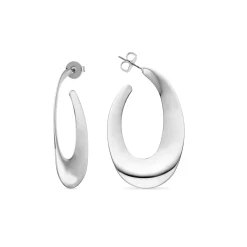 Pendientes de 54mm de diámetro acabado plata - Saifga