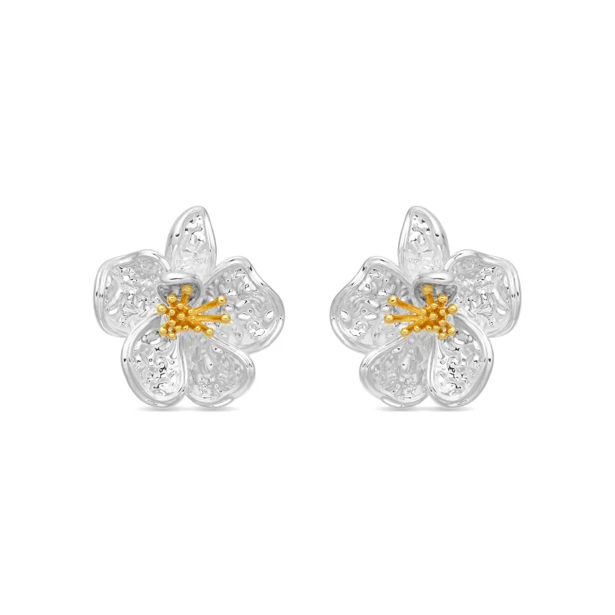 Pendientes de Perla Blanca Acabado En Plata - Besion