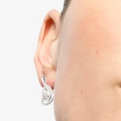 Pendientes de Plata de Ley 925 y Circonita Brillante acabado rodio - Isloth
