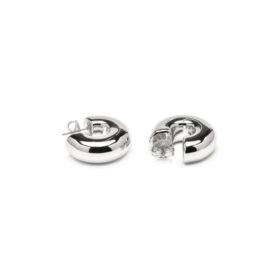 Pendientes de Plata de Ley 925 yacabado rodio - Fike