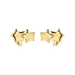 Pendientes de Plata de Ley 925 acabados en oro amarillo 18K - Essential