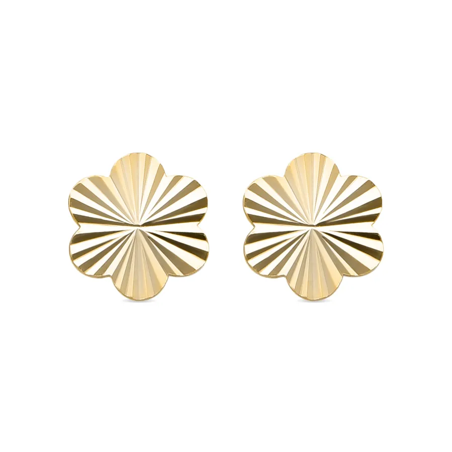 Pendientes de Plata de Ley 925 acabado oro amarillo de 18k - Vorha