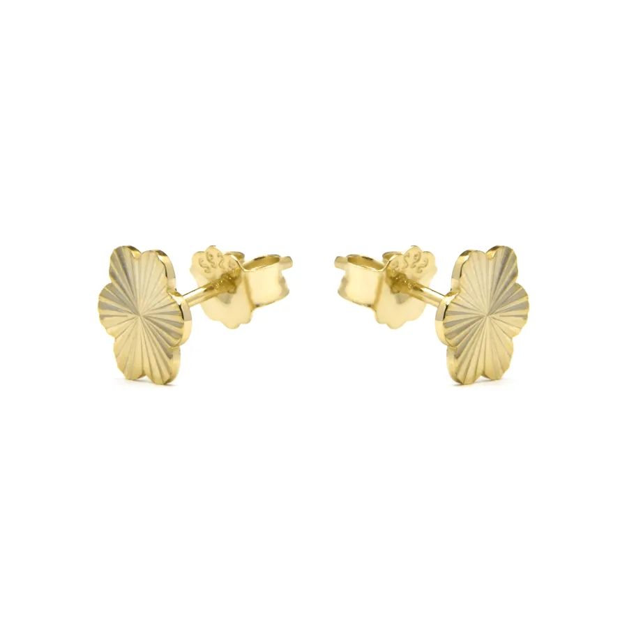 Pendientes de Plata de Ley 925 acabado oro amarillo de 18k - Vorha