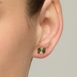 Pendientes de Plata de Ley 925 acabado oro amarillo de 18k - Vorha