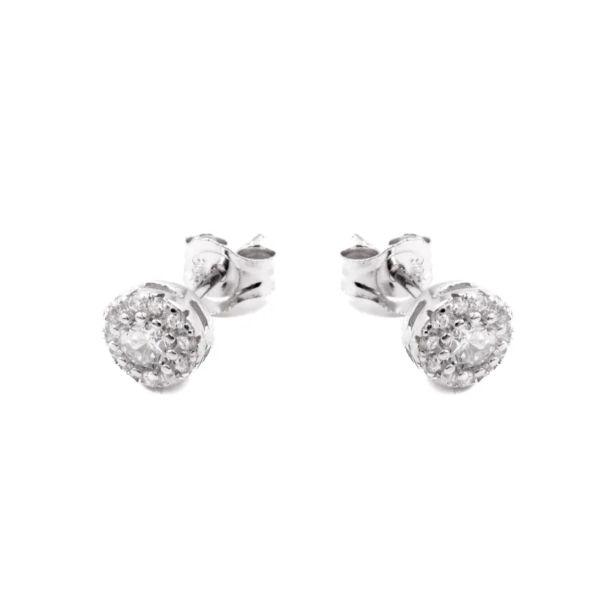 Pendientes de Plata de Ley 925 con Circonita Brillante acabados en rodio - Thib