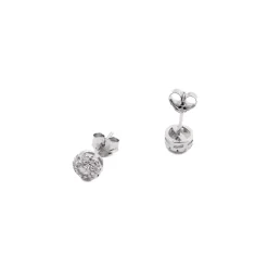 Pendientes de Plata de Ley 925 con Circonita Brillante acabados en rodio - Thib