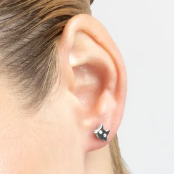 Pendientes de Plata de Ley 925 con Circonita Brillante acabados en rodio - Zohi