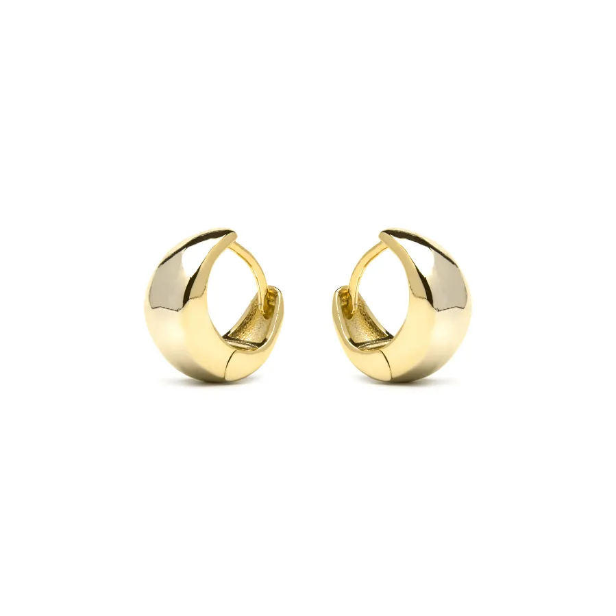 Pendientes de Plata de Ley 925 acabado oro amarillo de 18k - Zarael