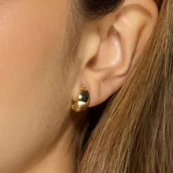 Pendientes de Plata de Ley 925 acabado oro amarillo de 18k - Zarael