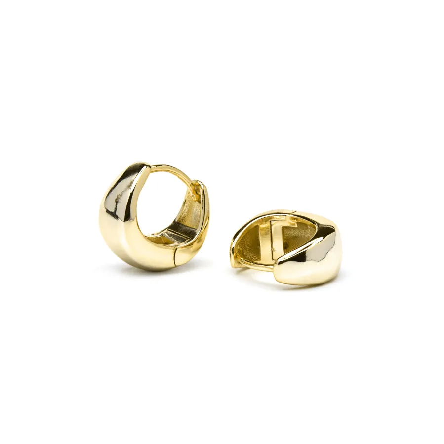 Pendientes de Plata de Ley 925 acabado oro amarillo de 18k - Zarael