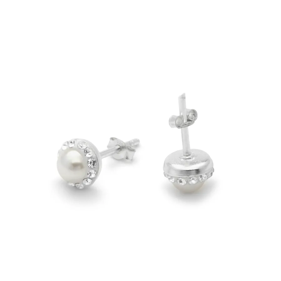Pendientes de Plata de Ley 925 y Circonita Brillante acabado en rodio - Kapore