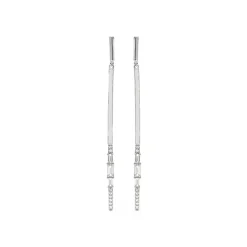 Pendientes de Plata de Ley 925 y Circonita Brillante acabado en rodio - Puca