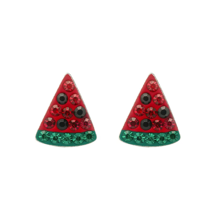 Pendientes de Plata de Ley 925 y Circonita Multicolor acabado en rodio - Riadel