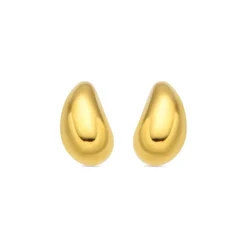 Pendientes de Plata de Ley 925 acabado oro amarillo de 18k - Nokie