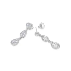 Pendientes de Plata de Ley 925 con Circonita Brillante acabados en rodio - Fredcrow