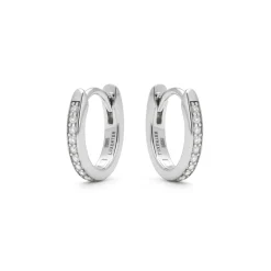 Pendientes de Plata de Ley 925 y Circonita Brillante acabado en rodio - Fakzer
