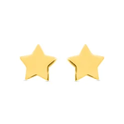 Pendientes de Plata de Ley 925 acabados en oro amarillo 18K - Essential