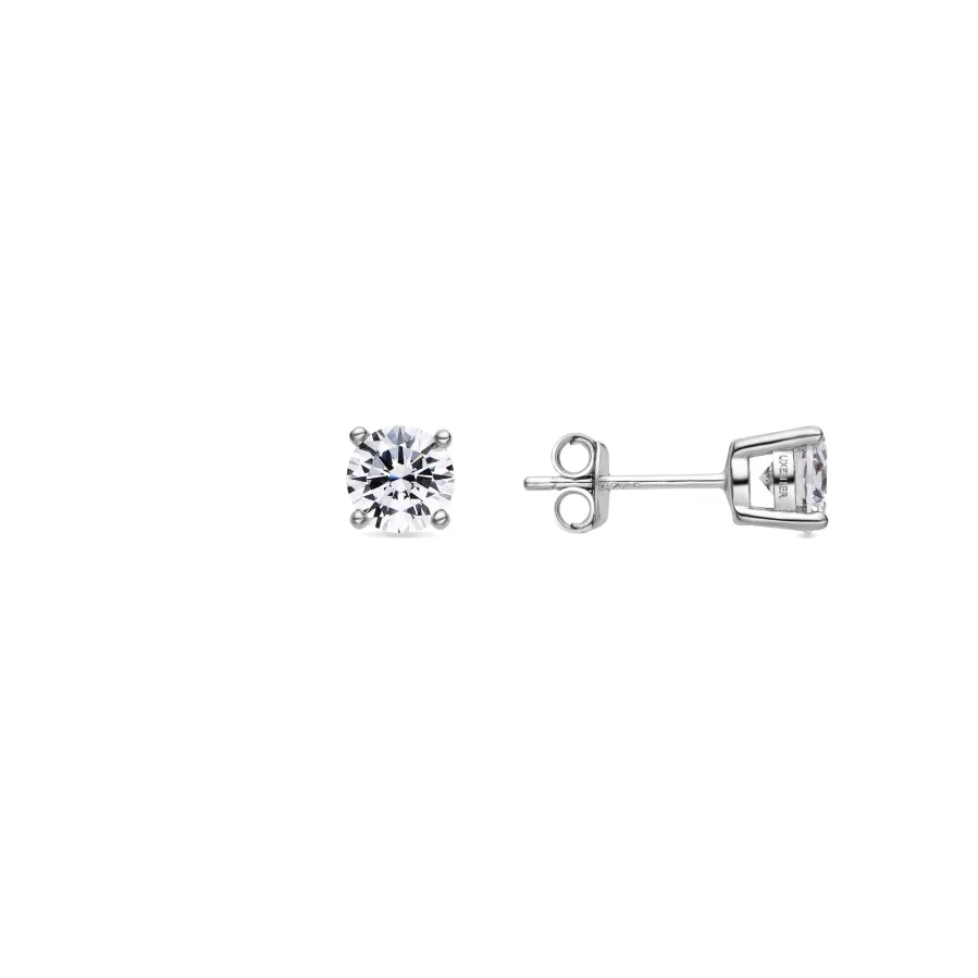 Pendientes de Plata de Ley 925 con Circonita Brillante acabado Rodio - Kyoro