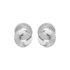 Pendientes de Plata de Ley 925 y Circonita Brillante acabado rodio - Najo