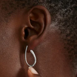 Pendientes de Plata de Ley 925 con Circonita Brillante acabados en rodio - Omo