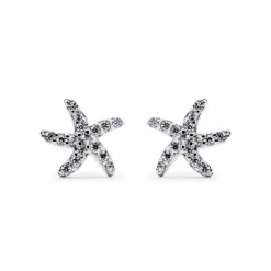 Pendientes de Plata de Ley 925 con Circonita Brillante acabados en rodio - Lamya