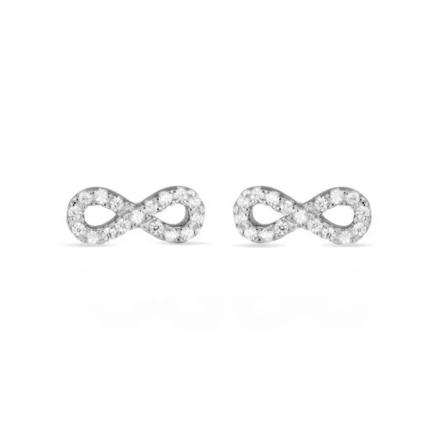 Pendientes de Plata de Ley 925 con Circonita Brillante acabados en rodio - Munthir