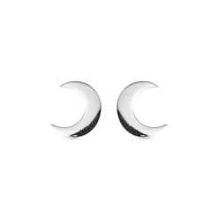 Pendientes de Plata de Ley 925 acabados en rodio - Crescent