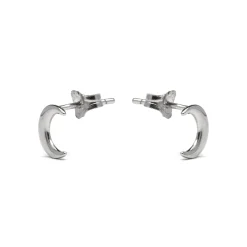 Pendientes de Plata de Ley 925 acabados en rodio - Crescent