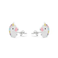 Pendientes de Plata de Ley 925 y Lacado Multicolor acabado en rodio - Kotez
