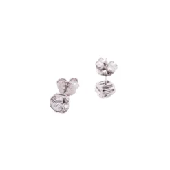 Pendientes de Plata de Ley 925 con Circonita Brillante acabados en rodio - Dyadu